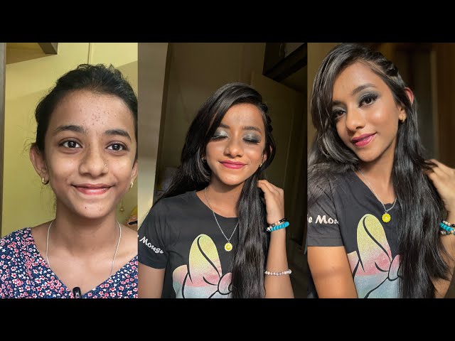 Smokey eye 💄 with nude lipstick  || Dee vlogs Kannada || class=