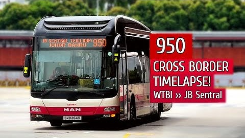 Cross Border Bus 950 TIMELAPSE! | WTBI to JB Sentral