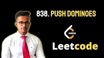 Push Dominoes #838 Leetcode daily challenge solution explanation