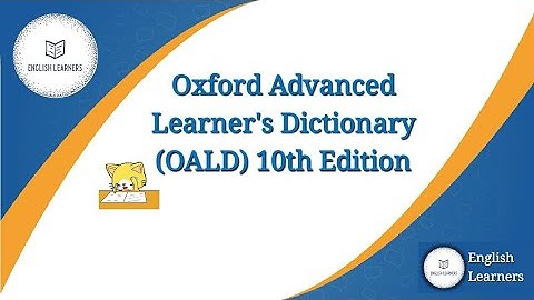 OALD 10th Edition || Oxford Advanced Learner