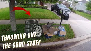 Express Scrapping - Racing The Rain * My Neighbors Throw Away The Best Stuff!