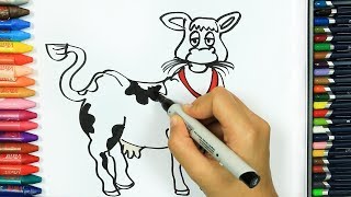 Как нарисовать корова 🐄 | Раскраски детей HD | Рисование и окраска | Рисование для детей Как нарисовать корова 🐄 | Раскраски детей HD | Рисование и окраска | Рисование для детей