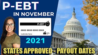 NEW P-EBT in NOVEMBER - ALL States Approved & Payout Dates $375 | California, Texas, Florida & More
