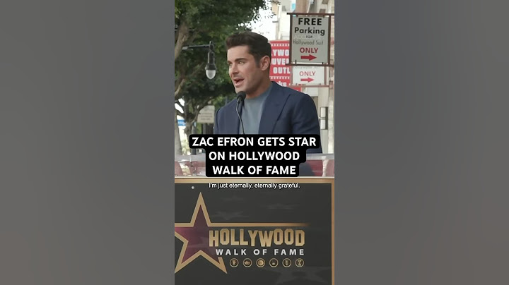 #ZacEfron gives #HighSchoolMusical a shoutout while receiving star on Walk of Fame 🤍❤️