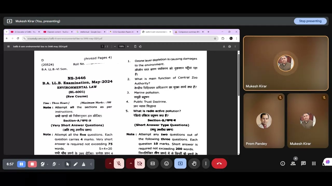 Environmental Law final revision class