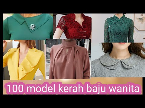 100 model kerah baju wanita