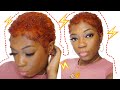 GINGER HAIR COLOR ON TWA | BIG CHOP 2021