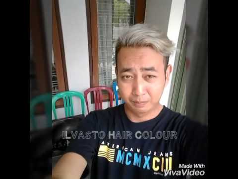 Tutorial warna rambut silver grey abu by Ilvasto hair 