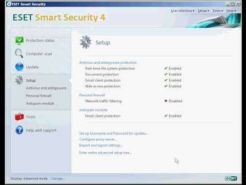 studyB4 - Disabling NOD32 firewall for studyB4