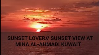 Sunset View At Mina Al-Ahmadi Kuwait Sunset Lover