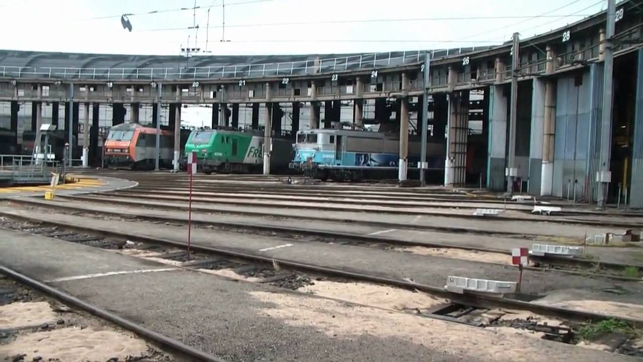 Dépôt de Villeneuve St Georges, SNCF locomotives - YouTube