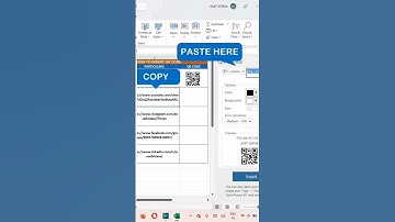 INSERT QR-CODE IN EXCEL #shorts #short #viral #excel #exceltutorial #ai #trending #youtubeshorts