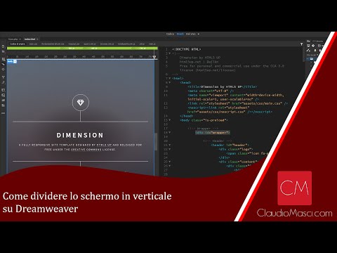 Video: Come posso modificare la vista divisa in Dreamweaver?