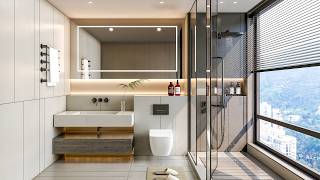 Luxury Modern Bathroom Design | Enscape Walkthrough | Scene 7 [Download now]