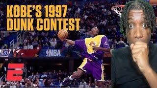 18-year-old Kobe Bryant Slam Dunk Contest Champion Highlights 1997 NBA All-Star Weekend (REACTION)