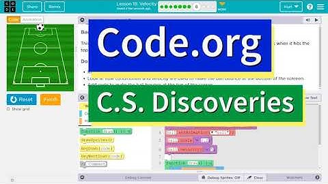 Code.org Lesson 19.7 Velocity | Tutorial with Answers | C.S. Discoveries Unit 3