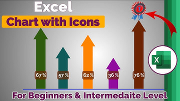 Excel Chart with Shapes and Icon (Free Template Attached)