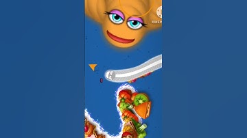 2 WormsZone.io #3 Game of earthworms - Rắn Săn Mồi rắn đen huyền thoại kịch tính| #Shorts