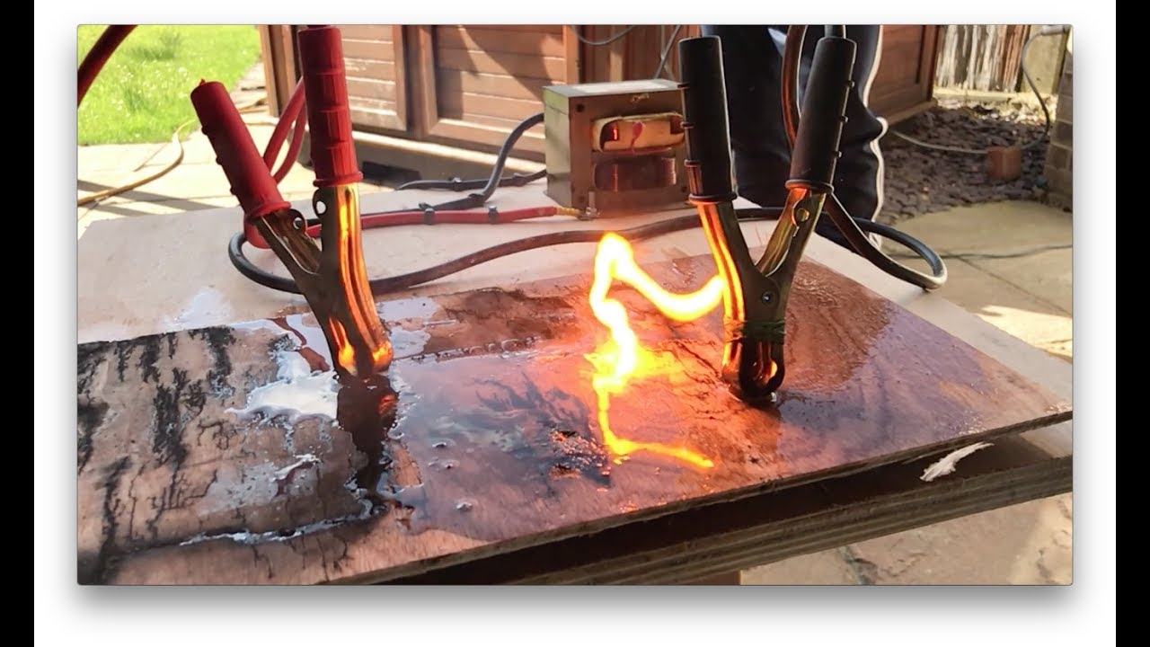 Lichtenberg figures, Burning wood with electricity, Wood burner