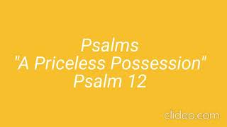 A Priceless Possession (Psalm 12)