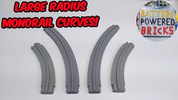 Large radius curves for Lego monorail!