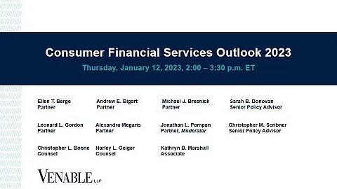 Consumer Financial Services Outlook 2023