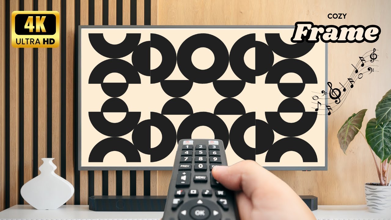 4K Minimalist TV Art | Modern & Cozy Digital Wall Art for Any TV