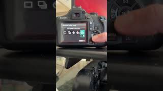 How to use the continuous shutter timer on a Canon DSLR camera