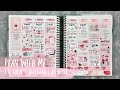 PLAN WITH ME | ft. sadie's stickers | BE MINE | erin condren vertical