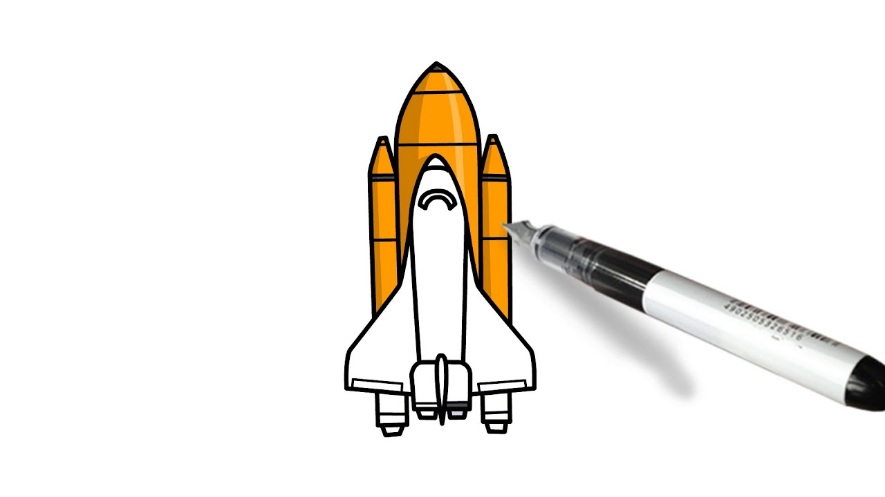 Draw with me - Space Shuttle - YouTube Draw with me - Space Shuttle - YouTube