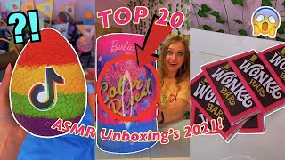 MY TOP 20 *BEST* ASMR MYSTERY UNBOXING VIDEOS OF 2021!😍✨ *THE ULTIMATE COMPILATION*😱| Rhia Official♡