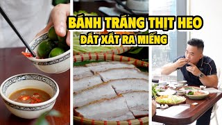 Trải Nghiệm Quán Bánh Tráng Thịt Heo Đắt Xắt Ra Miếng Được Nhiều Người Khen Ngon Phoan Béo