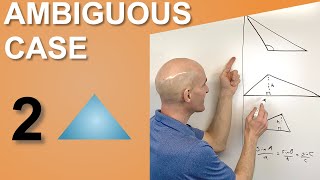 Law of Sines (SSA) Ambiguous Case 2 Triangles Possible
