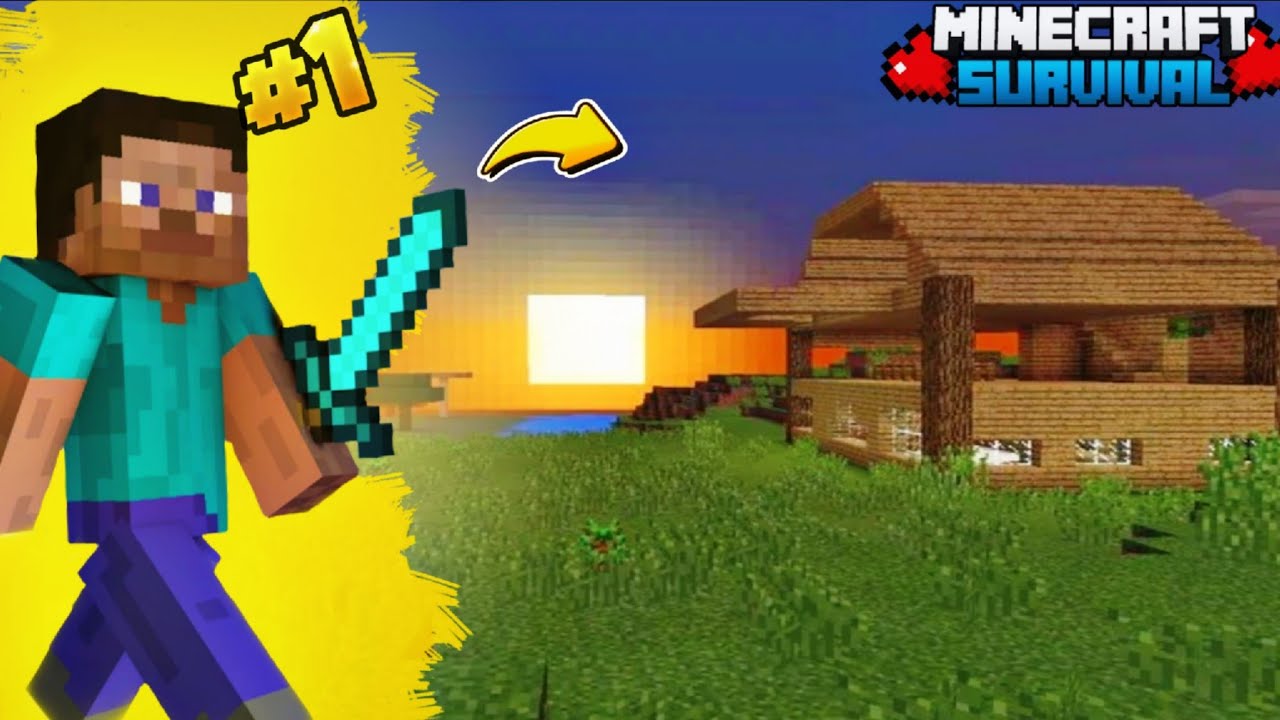 Minecraft PE Survival Series Ep 1 in 1.21 🔥 | Made OP Survival Base ...