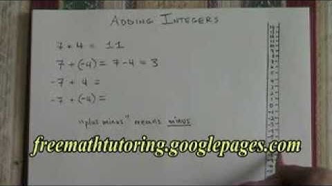 Adding Integers