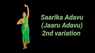 Saarika (Sarigai) Adavu or Jaaru Adavu - 2nd variation