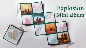 DIY Exploding Album | Exploding Box Mini Album |  Easy Explosion Mini Album Box Tutorial