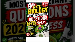 9th Class Biology Most Important Questions 2026 | Guess Paper | 100% Exam  #exam #guesspaper2026
