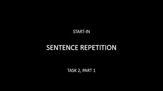 START-IN Task 2, Part 1