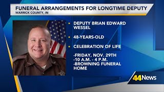 Funeral Arrangements set for Warrick County Deputy