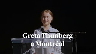 Écoutez l'allocution de Greta Thunberg à Montréal