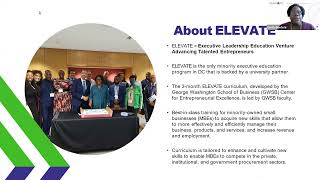 ELEVATE Cohort IV Information Session