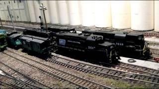 Ten dollar locomotives join the "virtual ops" on my Penn Central layout!