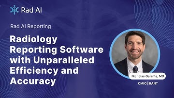 Rad AI Reporting: Radiology Reporting Software with Unparalleled Efficiency and Accuracy