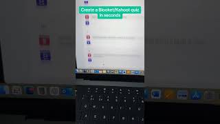 The quiz generator on TeachMate allows you to instantly create blooket or kahoot quizzes about any