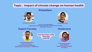 PG Seminar on  Impact of climate change on human health