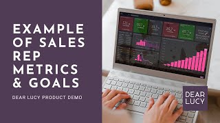 Example: Sales rep metrics &amp; goals