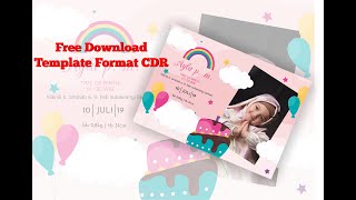 Download Template Baby Bio / Biodata Bayi Elegant Gratiss format CDR