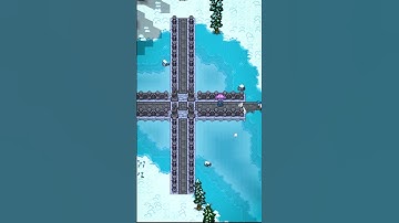 Timelapse! Building a cozy house next to a frozen lake in Necesse!