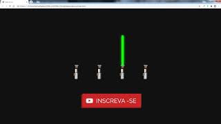 Construindo um Sabre de Luz com HTML e CSS  (Star Wars Lightsaber - CSS Animation)